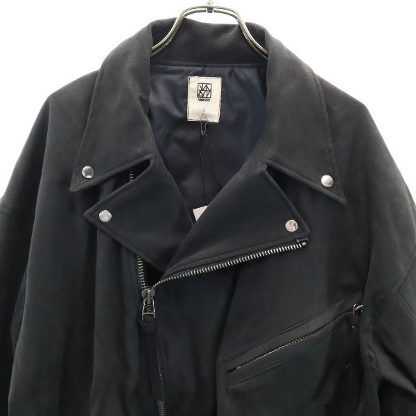VAST 19AW Suede Rider Jacket Black Size 2
