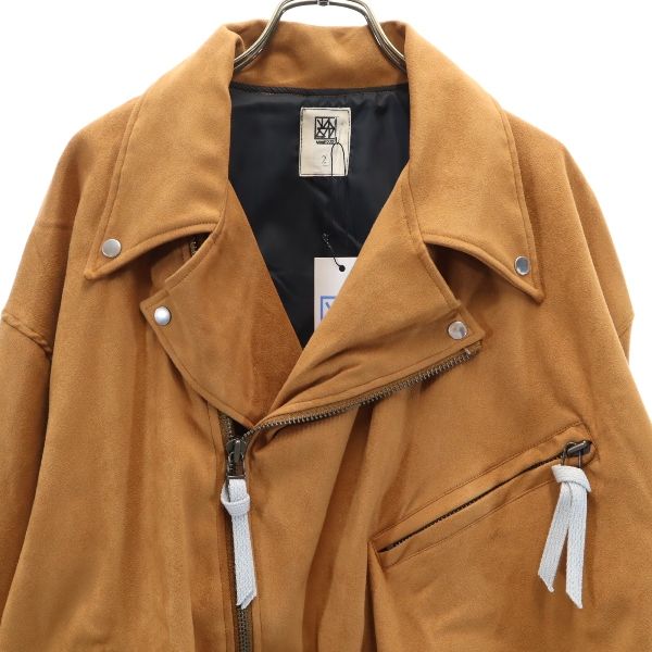 VAST 19AW Suede Rider Jacket Brown Size 2