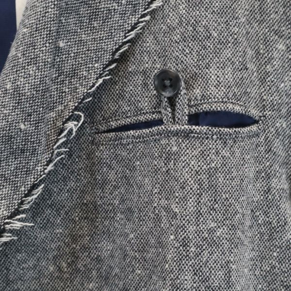 VAST 16AW Made in Japan Tweed Blazer Gray Size 2