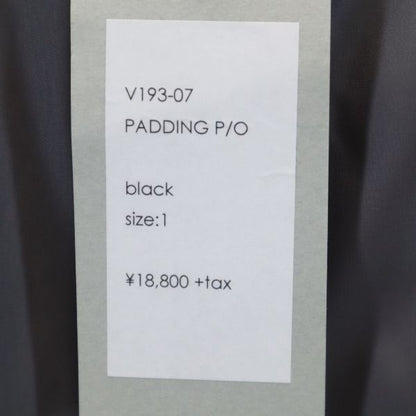 VAST 19AW Made in Japan Padded Pullover Jacket Black Size 1
