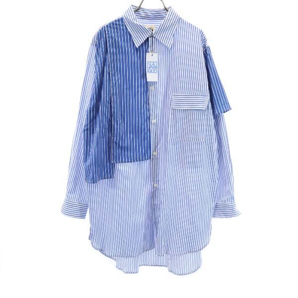 VAST 19SS Japan Stripe Long Sleeve Shirt Blue Size 2