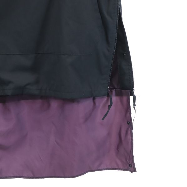 VAST 18AW Made in Japan Side Zip Anorak Hoodie Black Size 2