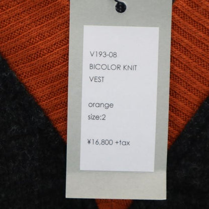 VAST 19AW Bicolor V-Neck Knit Vest Multi Size 2