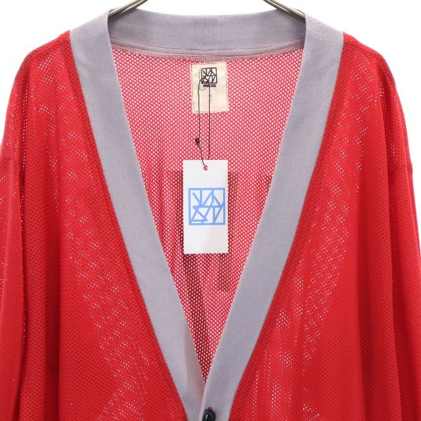 VAST SS19 Japanese Mesh Cardigan Red/Gray Size 2