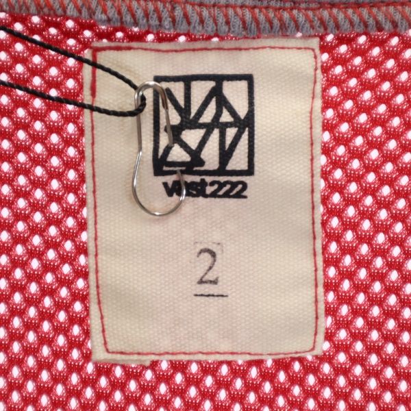 VAST SS19 Japanese Mesh Cardigan Red/Gray Size 2