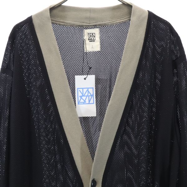 VAST SS19 Japanese Mesh Cardigan Black/Gray Size 2