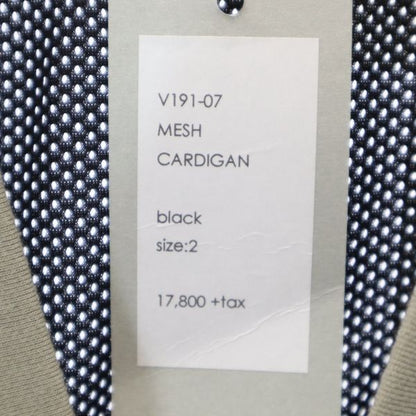 VAST SS19 Japanese Mesh Cardigan Black/Gray Size 2