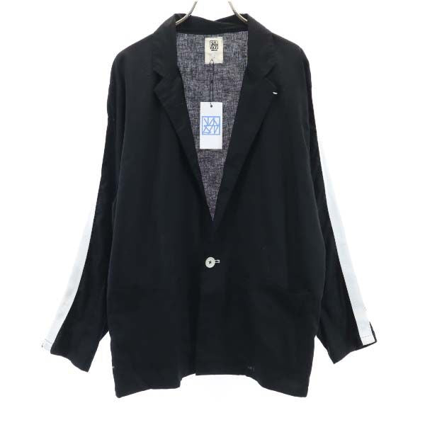VAST 19SS Linen Blend Striped Jacket Black Size 2