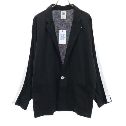 VAST 19SS Linen Blend Striped Jacket Black Size 2