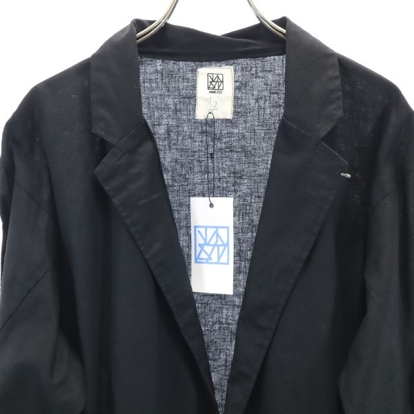 VAST 19SS Linen Blend Striped Jacket Black Size 2