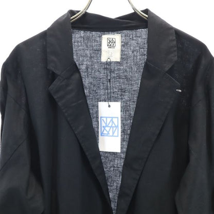 VAST 19SS Linen Blend Striped Jacket Black Size 2