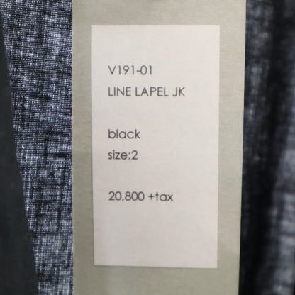 VAST 19SS Linen Blend Striped Jacket Black Size 2