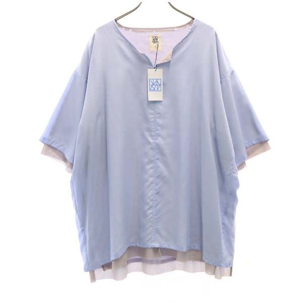 VAST 20SS Layered Skipper T-Shirt Blue Size 2