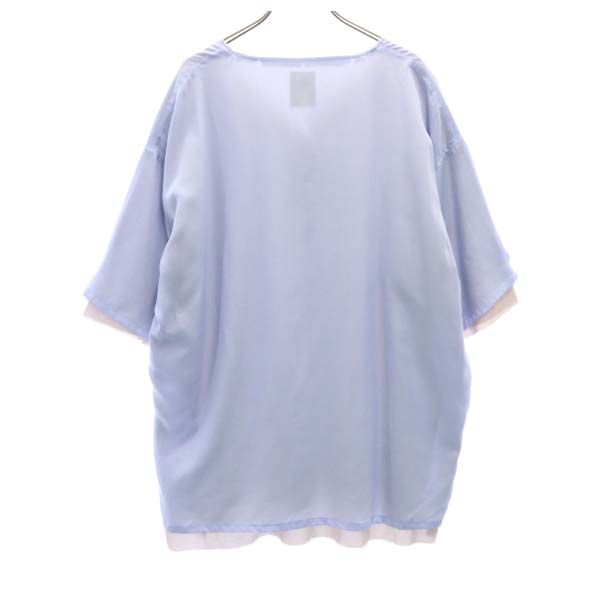 VAST 20SS Layered Skipper T-Shirt Blue Size 2