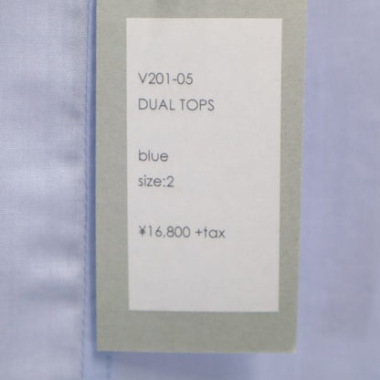 VAST 20SS Layered Skipper T-Shirt Blue Size 2