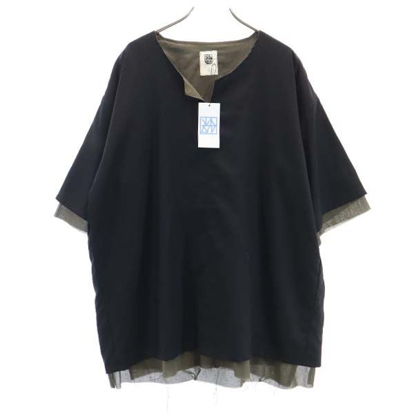VAST 20SS Layered Skipper T-Shirt Black Size 2