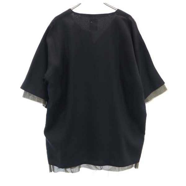 VAST 20SS Layered Skipper T-Shirt Black Size 2