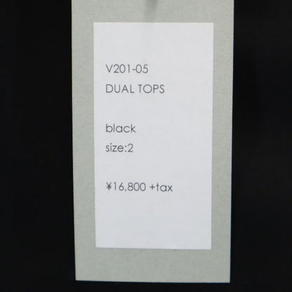 VAST 20SS Layered Skipper T-Shirt Black Size 2