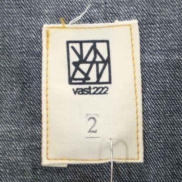 VAST222 19SS Japan Raw Denim Jacket Blue Size 2