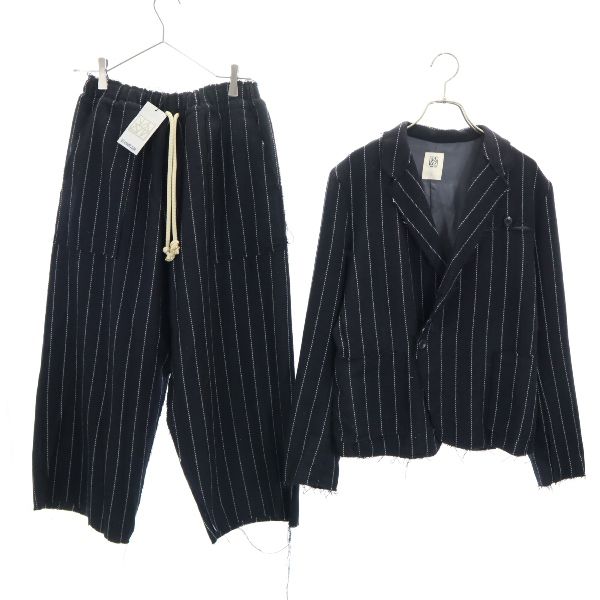 VAST 16AW Japan Wool Blend Stripe Suit Black Size 1