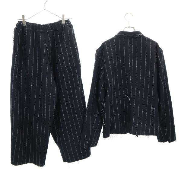 VAST 16AW Japan Wool Blend Stripe Suit Black Size 2