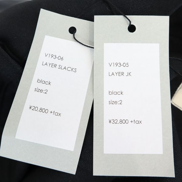 VAST 19AW Japan Suit Black Size 2