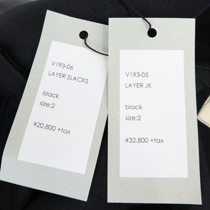 VAST 19AW Japan Suit Black Size 2
