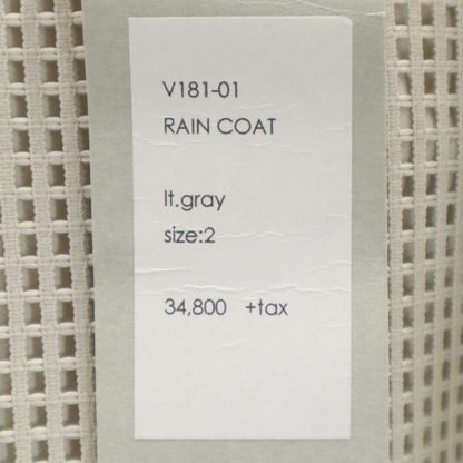 VAST 18SS Made in Japan Hooded Rain Coat Gray Size 2