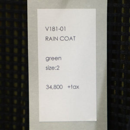 VAST 18SS Made in Japan Hooded Rain Coat Green Size 2