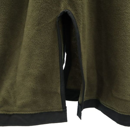 VAST 18AW Japan Collarless Fleece Long Jacket Khaki Size 2