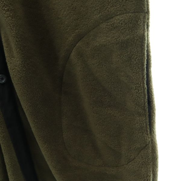 VAST 18AW Japan Collarless Fleece Long Jacket Khaki Size 2
