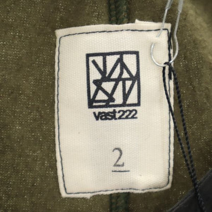 VAST 18AW Japan Collarless Fleece Long Jacket Khaki Size 2