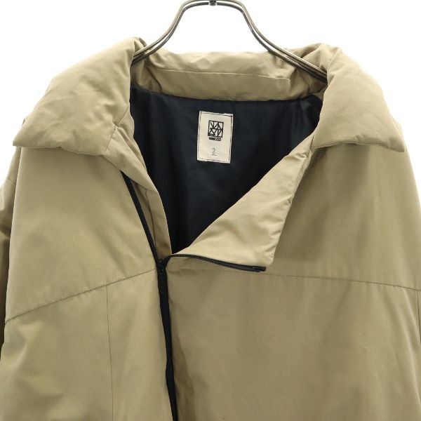VAST222 18AW Japan Zip Padded Coat Beige Size 2