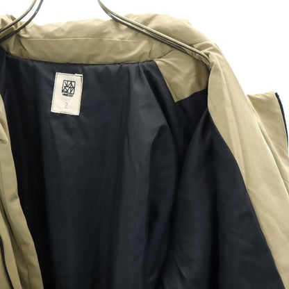 VAST222 18AW Japan Zip Padded Coat Beige Size 2