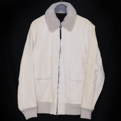 YOHJI YAMAMOTO x BACKLASH Horse Leather Jacket White Size 3