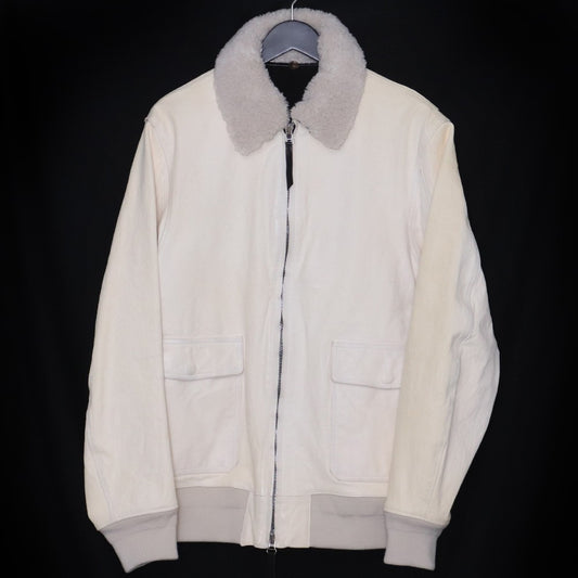 YOHJI YAMAMOTO x BACKLASH Horse Leather Jacket White Size 3