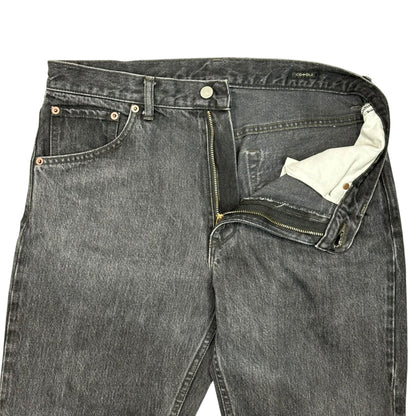 COMOLI 25SS Fade Black Denim 5-Pocket Pants Size 3