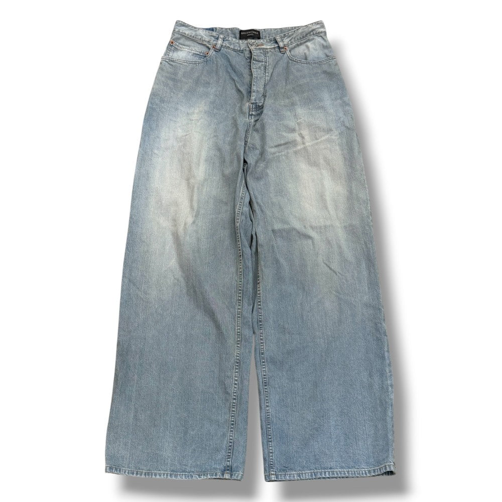 BALENCIAGA Baggy Denim Jeans Indigo Wash Size S