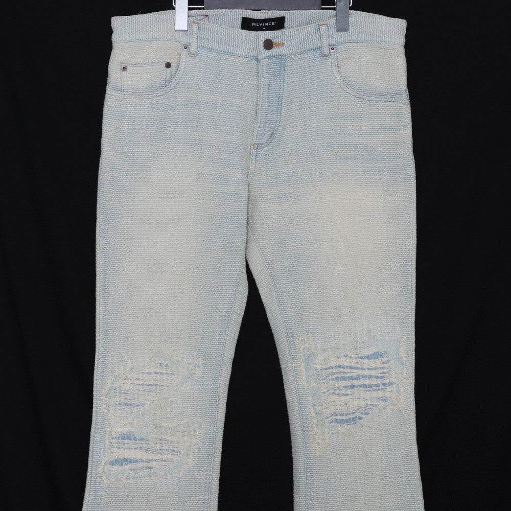MLVINCE Sashiko Flare Jeans Indigo Size 34