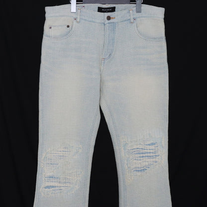 MLVINCE Sashiko Flare Jeans Indigo Size 34