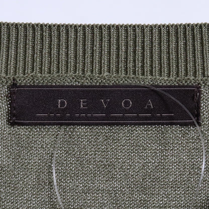 DEVOA 26AW Cotton Nylon Rayon SS Knit Green Size 2
