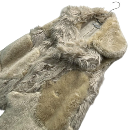 STELLA McCARTNEY 18AW Faux Fur Long Vest White Size 36