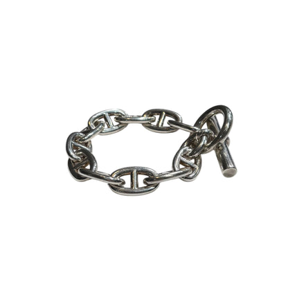 HERMES Chaine d’Ancre TGM 11 Link Bracelet Silver