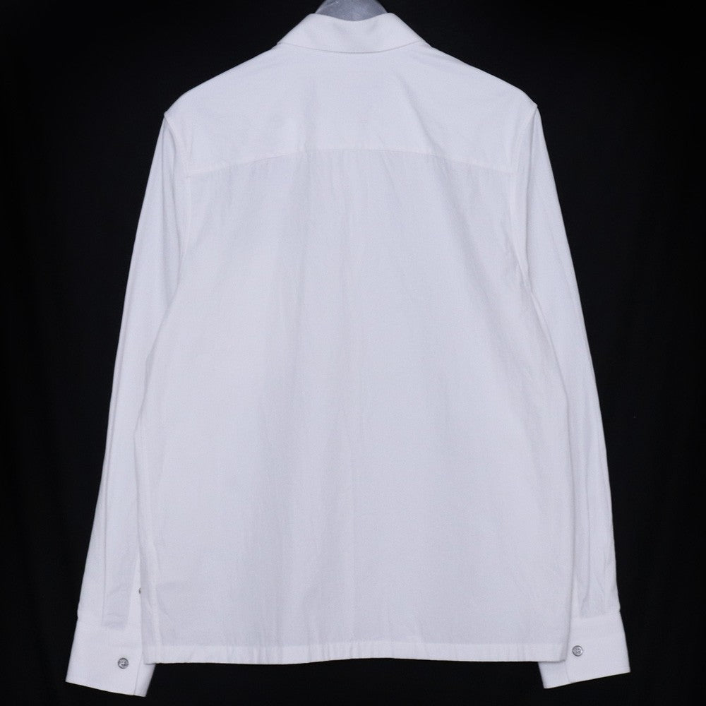 Louis Vuitton Embossed Pocket Long-Sleeve Shirt White Size S