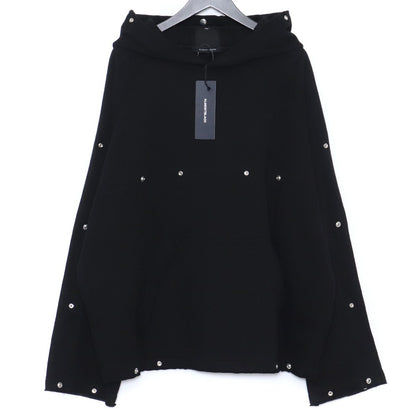 ALMOSTBLACK Dot Button Adjustment Sweat Hoodie Black Size 3