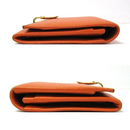 Salvatore Ferragamo Gancini Wallet Orange Size ONE SIZE