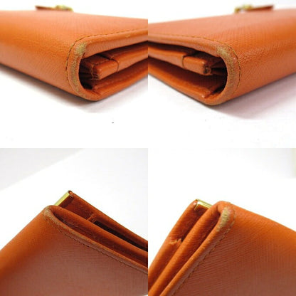 Salvatore Ferragamo Gancini Wallet Orange Size ONE SIZE