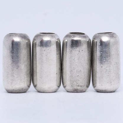 Taro Washimi Silver Long Pipe Beads (4-Piece Set) Size F