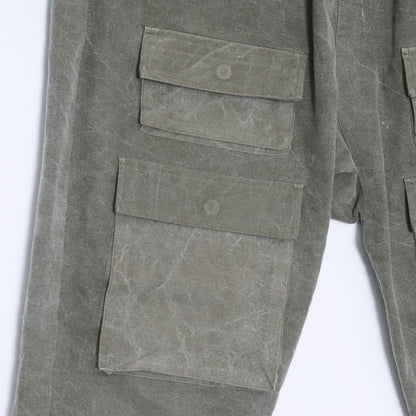 LAID BACK Military Tent Fabric Cargo Pants Khaki Size 2