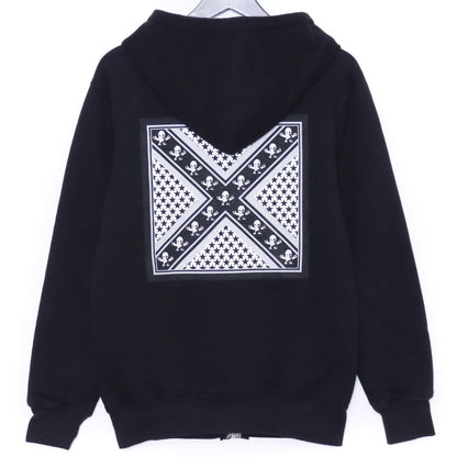 CHROME HEARTS Old Foti Zip Up Hoodie Black Size S